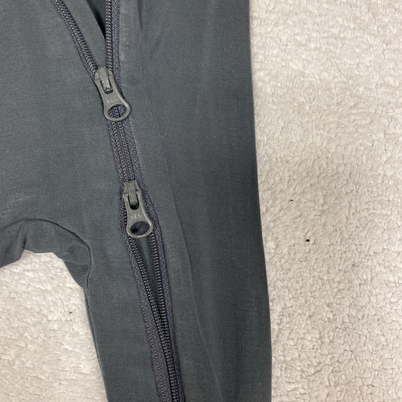 HAPIU Rayon from Bamboo Baby Footed Pajamas dark grey newborn - Picture 6 of 6